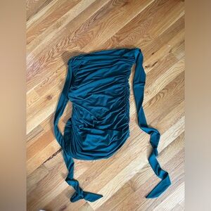 Elegant Green Ruched Dress